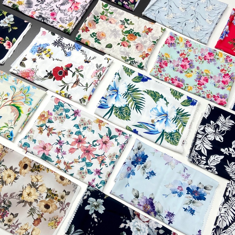 100% Polyester Woven Custom Digital Print Koshibo Fabric
