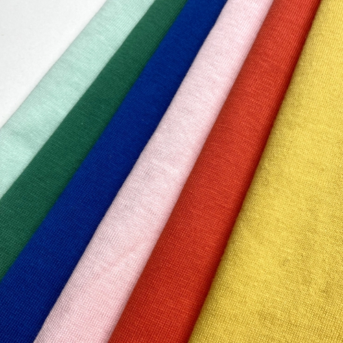 100% Combed Cotton Knit Solid Single Jersey Fabric